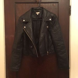 Silence and Noise Vegan Leather Moto Jacket